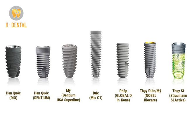Mỗi loại trụ Implant có giá tiền và chất lượng khác nhau